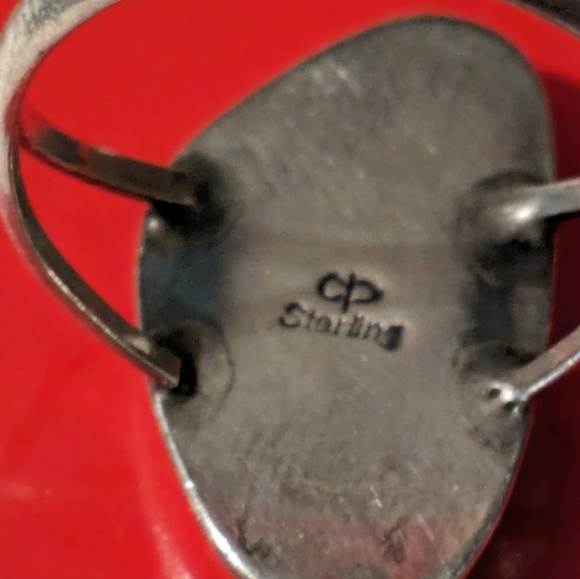 Vintage Sterling Silver bear print with turquoise - Picture 12 of 16